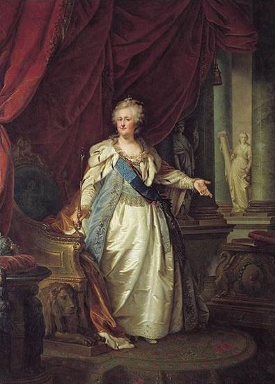 unknow artist Portrat der Kaiserin Katharina II Germany oil painting art